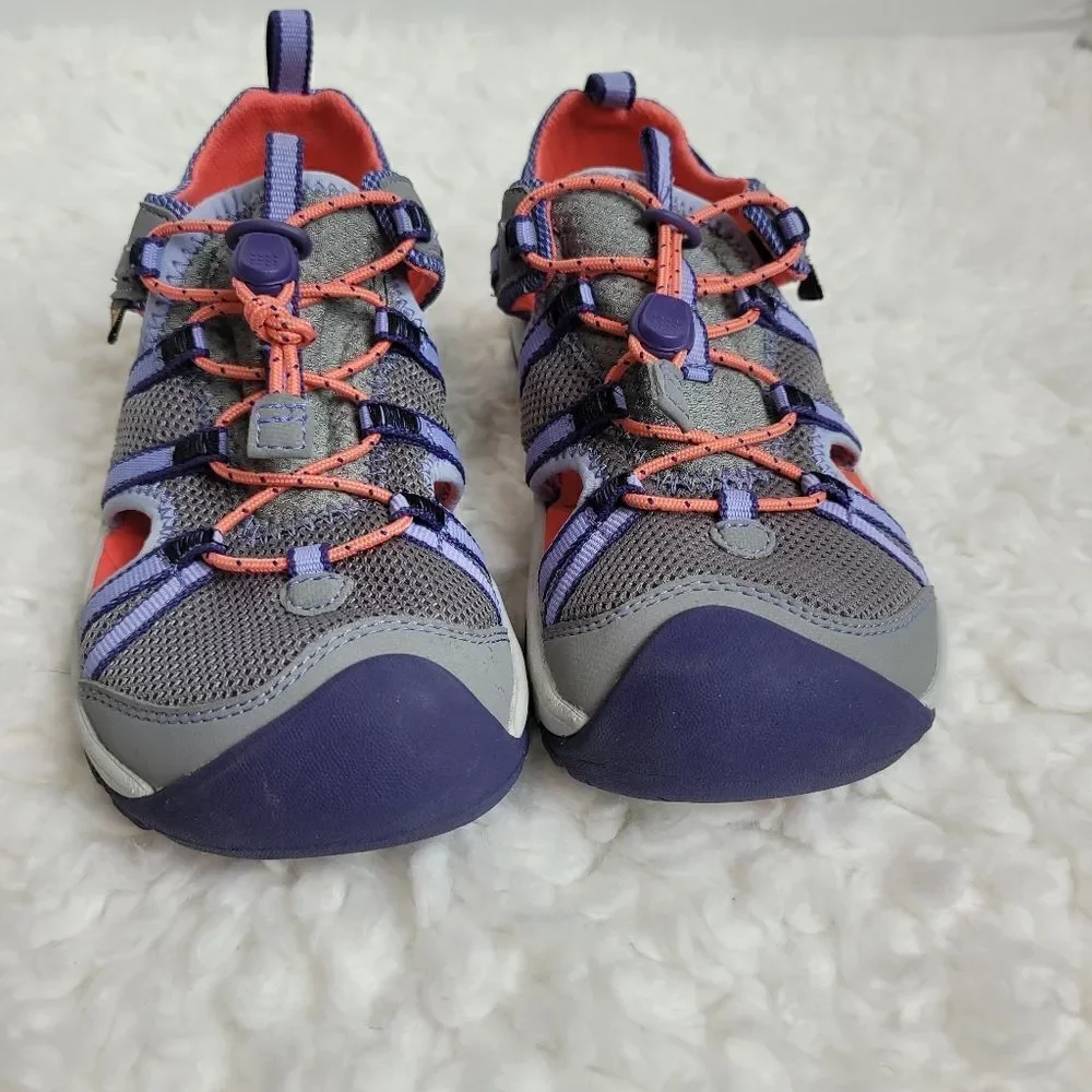 Teva Kids Manatee Sport Sandals Size 2 Gray Closed Toe Hiking Outdoor Water